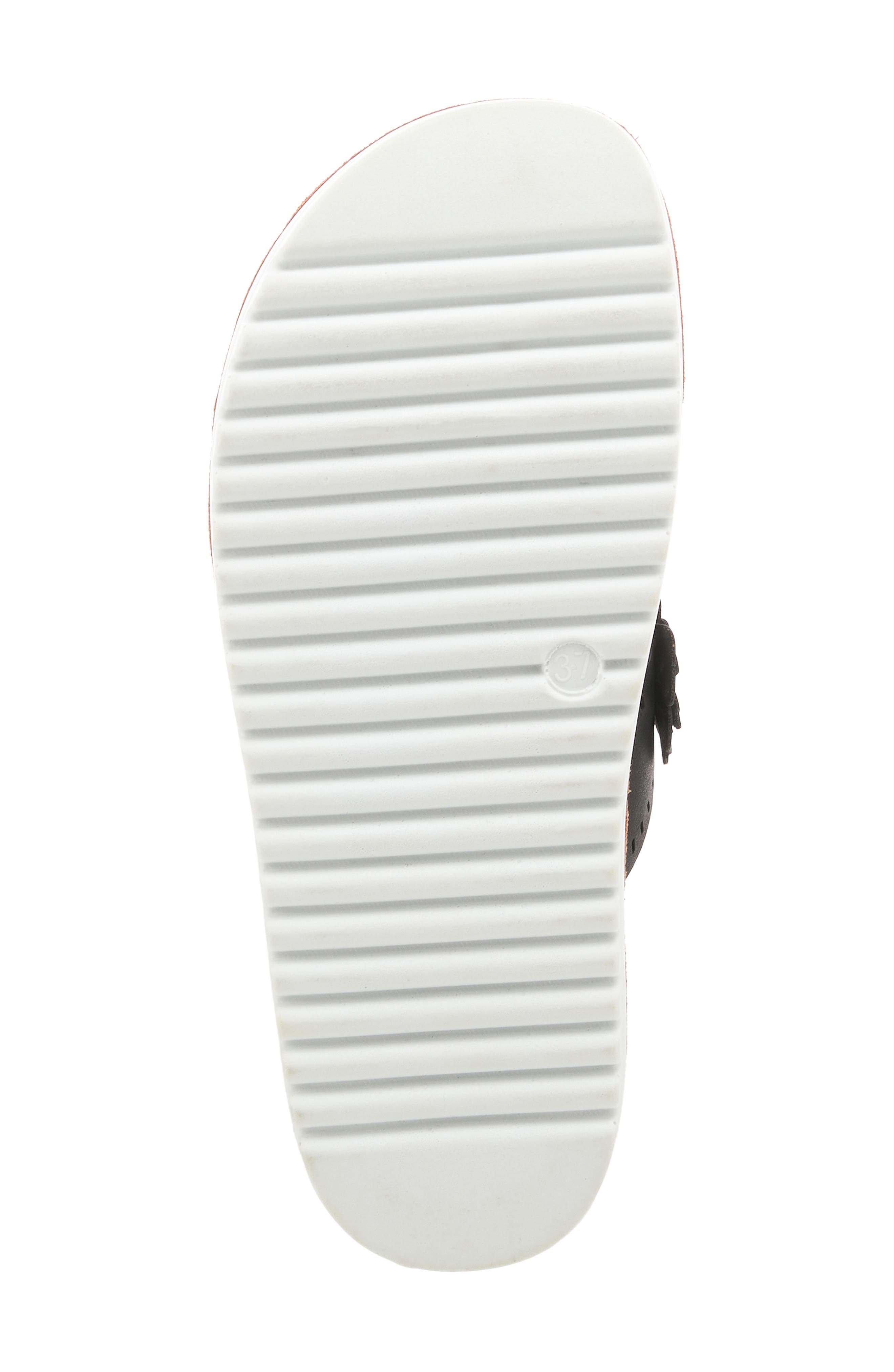 Flexus by Spring Step Bayview Floral Appliquè Sandal, Alternate, color, Black