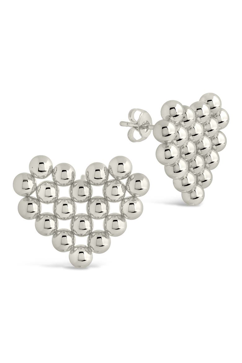 Meredith Beaded Heart Stud Earrings video