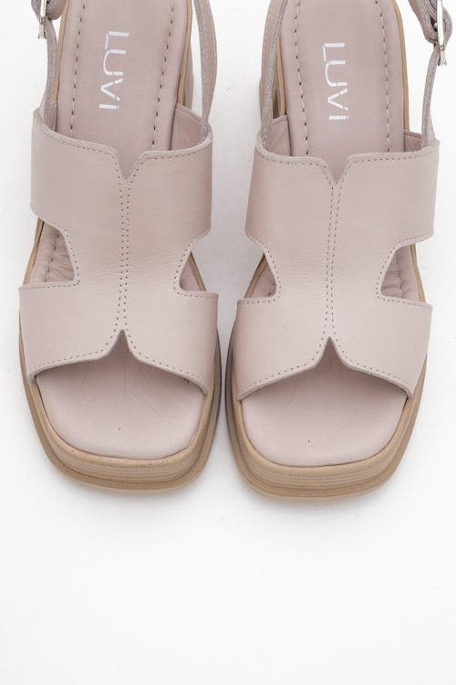 Forever & Always Shoes Zennia Leather Platform Sandal