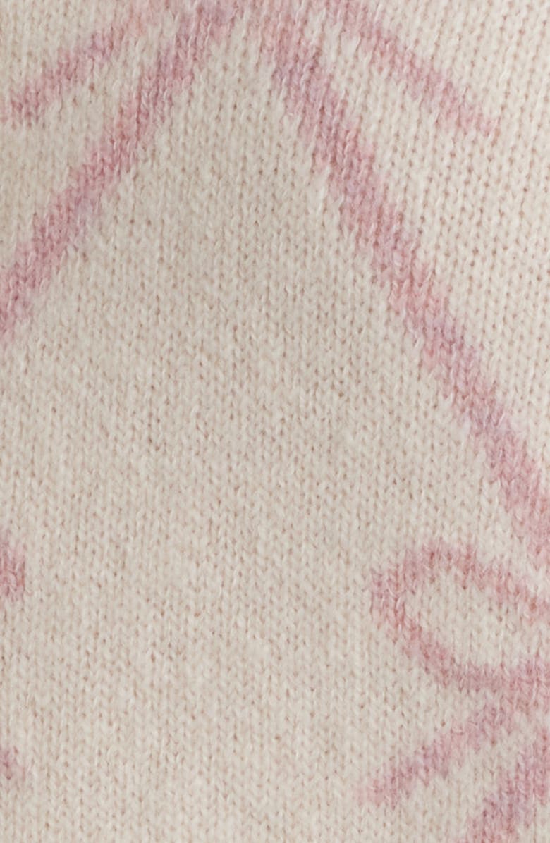 LoveShackFancy Veronika Crop Cardigan, Alternate, color, Milk Rose