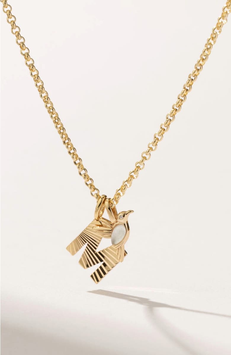 MADE BY MARY Rolo Chain Necklace, Alternate, color, Gold Filled