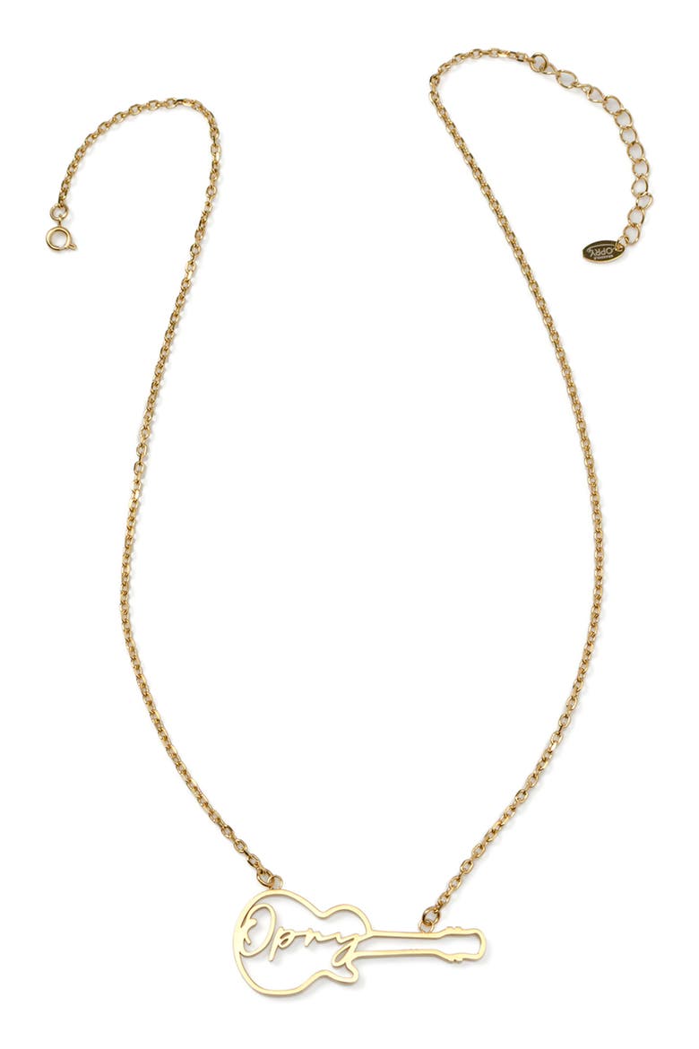 Men's Grand Ole Opry Guitar Pendant Necklace, Alternate, color, GOLD