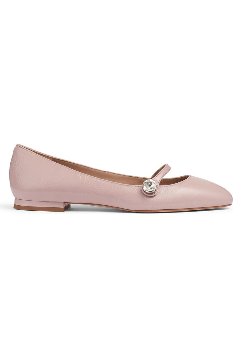 LK Bennett Crystal Button Flat, Alternate, color,