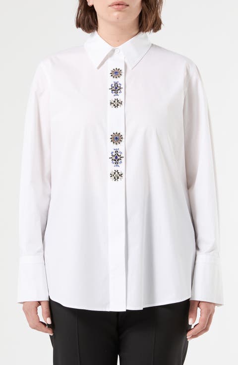 Embellished Cotton Shirt