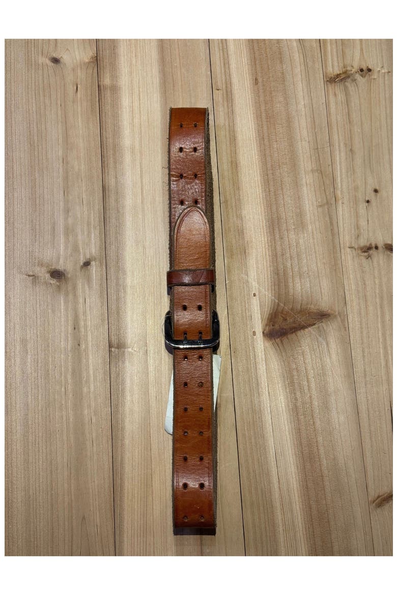 Leather Belt with Double Pin Buckle, Alternate, color, Brown