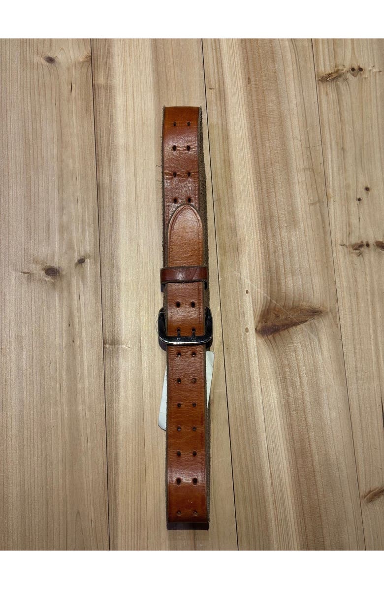 Fortela Leather Belt with Double Pin Buckle, Alternate, color, Brown