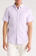 Original Penguin Stretch Linen Blend Short Sleeve Shirt
