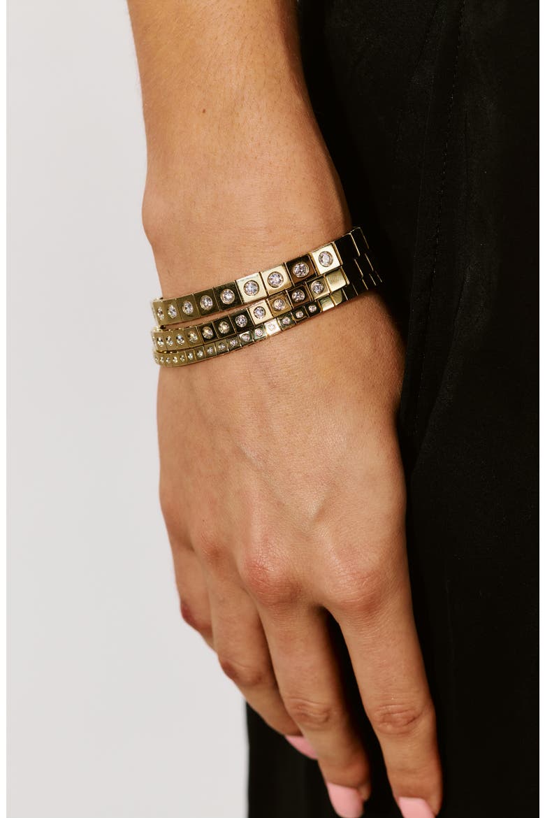 Leggo Mini Diamond Tennis Bracelet, Alternate, color, GOLD