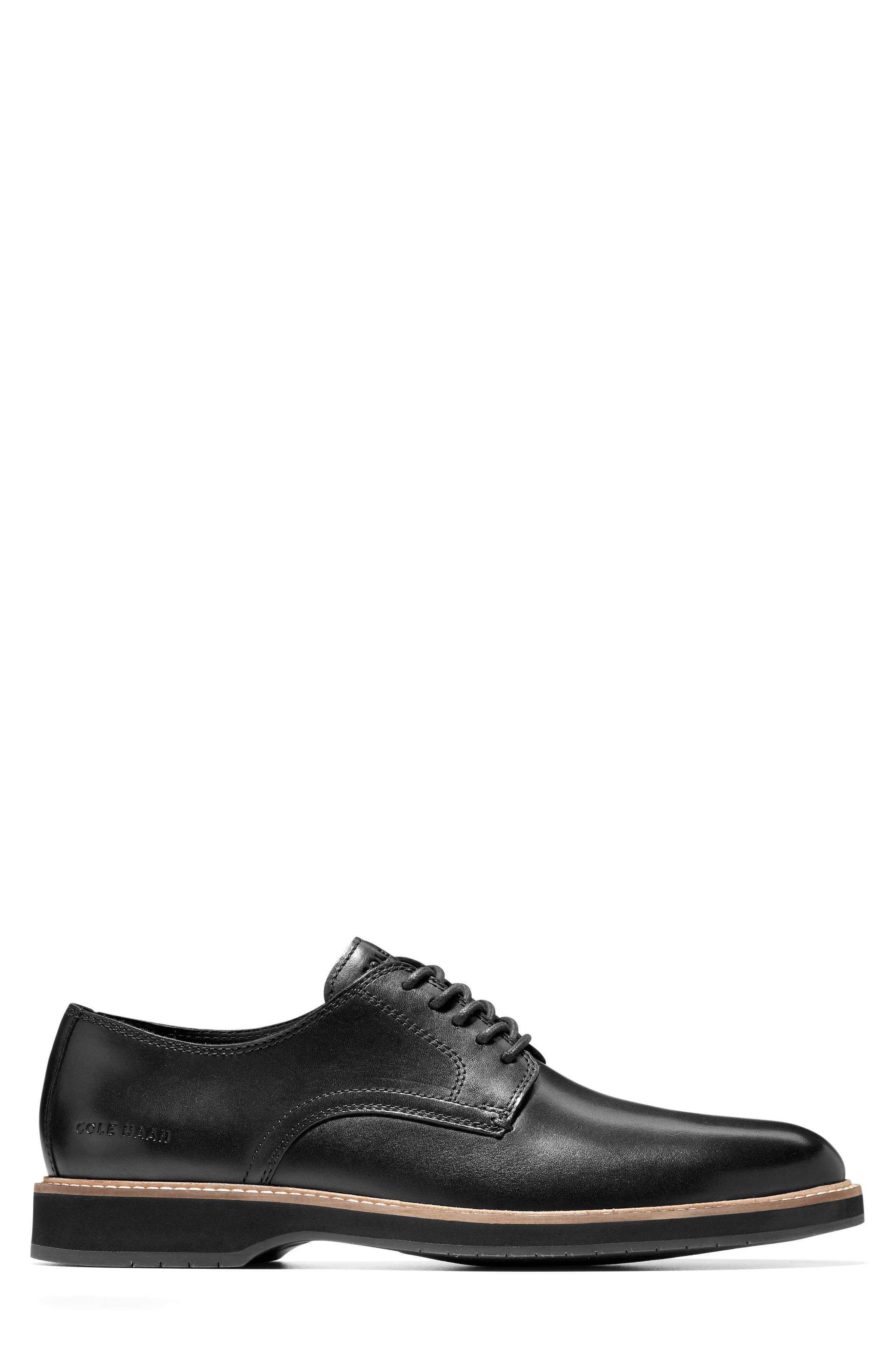 Cole Haan Morse Grand 360 Plain Toe Derby, Alternate, color, Black Black