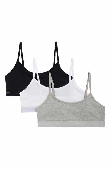 Kids' Assorted 3-Pack Stretch Cotton Bralettes