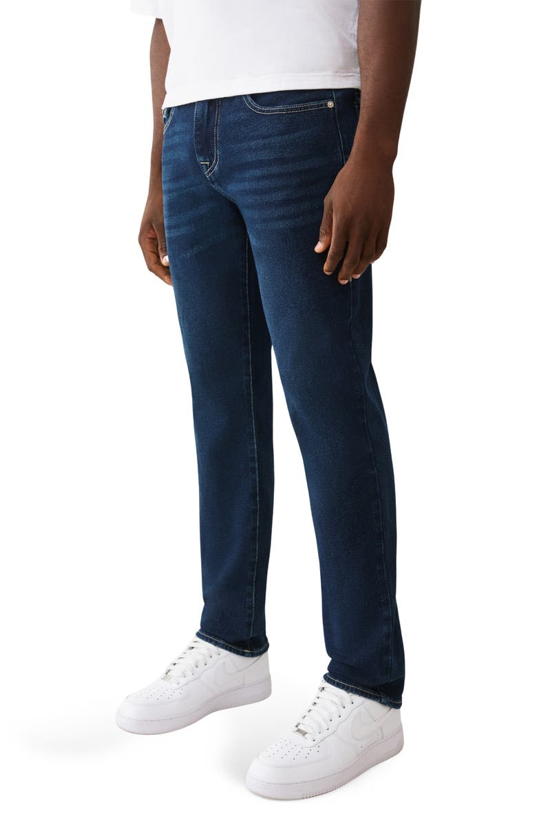 True Religion Geno Flap Pocket Slim Fit Jeans, Alternate, color, Dark Oak Wash