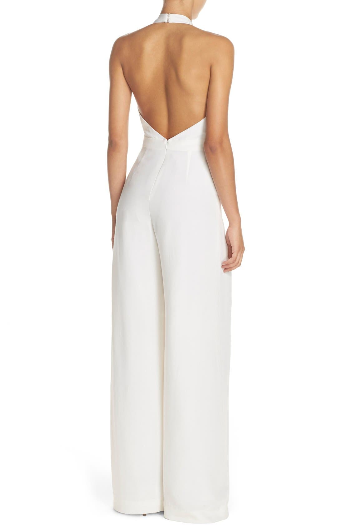 Jill Jill Stuart Backless Halter Neck Jumpsuit (Women) | Nordstrom