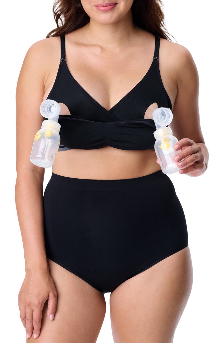 MOTHERHOOD MATERNITY Motherhood Women's Maternity Seamless Nursing and Hands-Free Pumping Bra, Alternate, color,