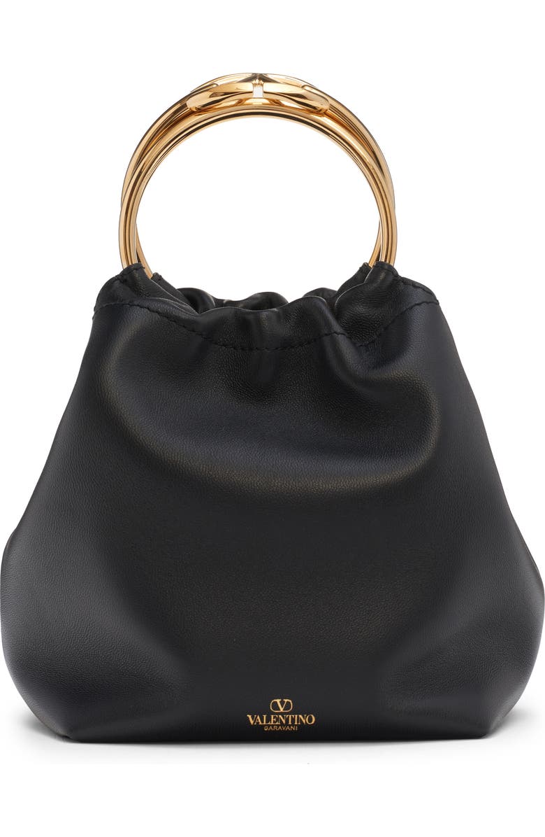 Valentino Garavani Small Carry Secrets Leather Bucket Bag, Alternate, color,