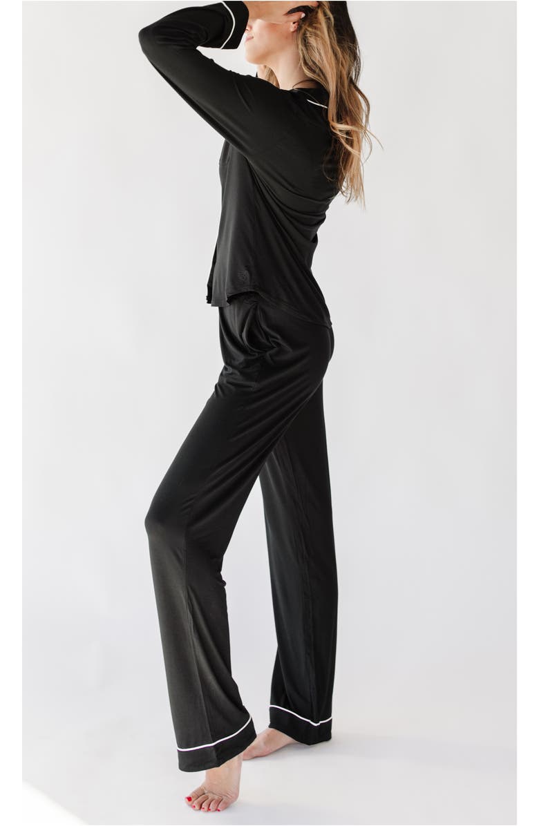 Cozy Earth Long Sleeve Knit Pajamas, Alternate, color, 