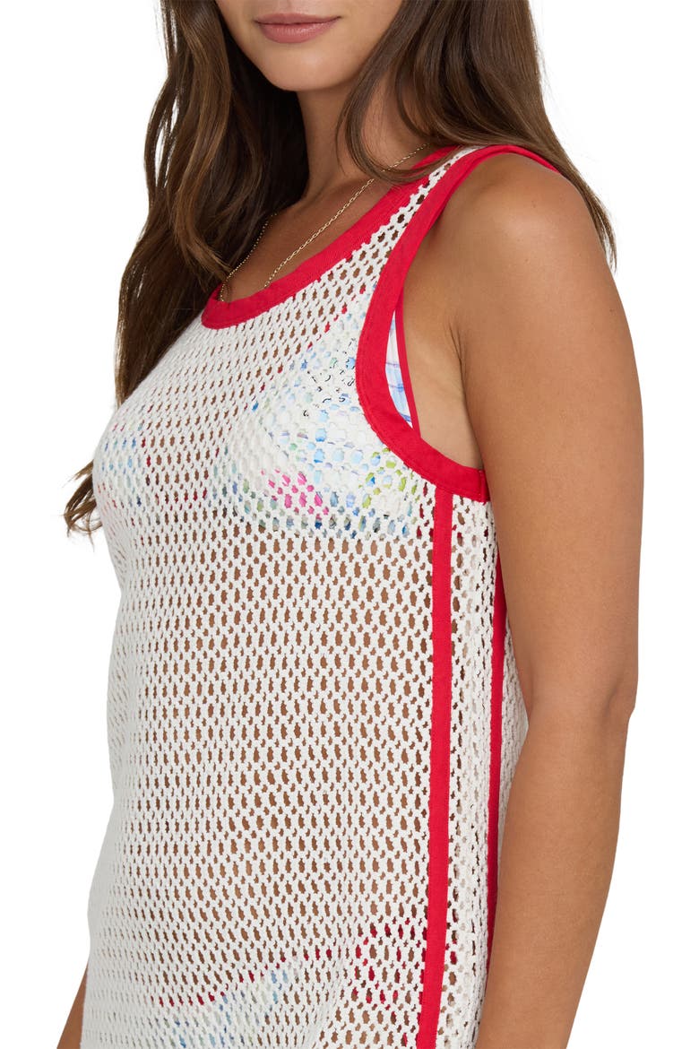 Lottie Hall You're A Star Open Stitch Minidress, Alternate, color, SALT CRYSTAL