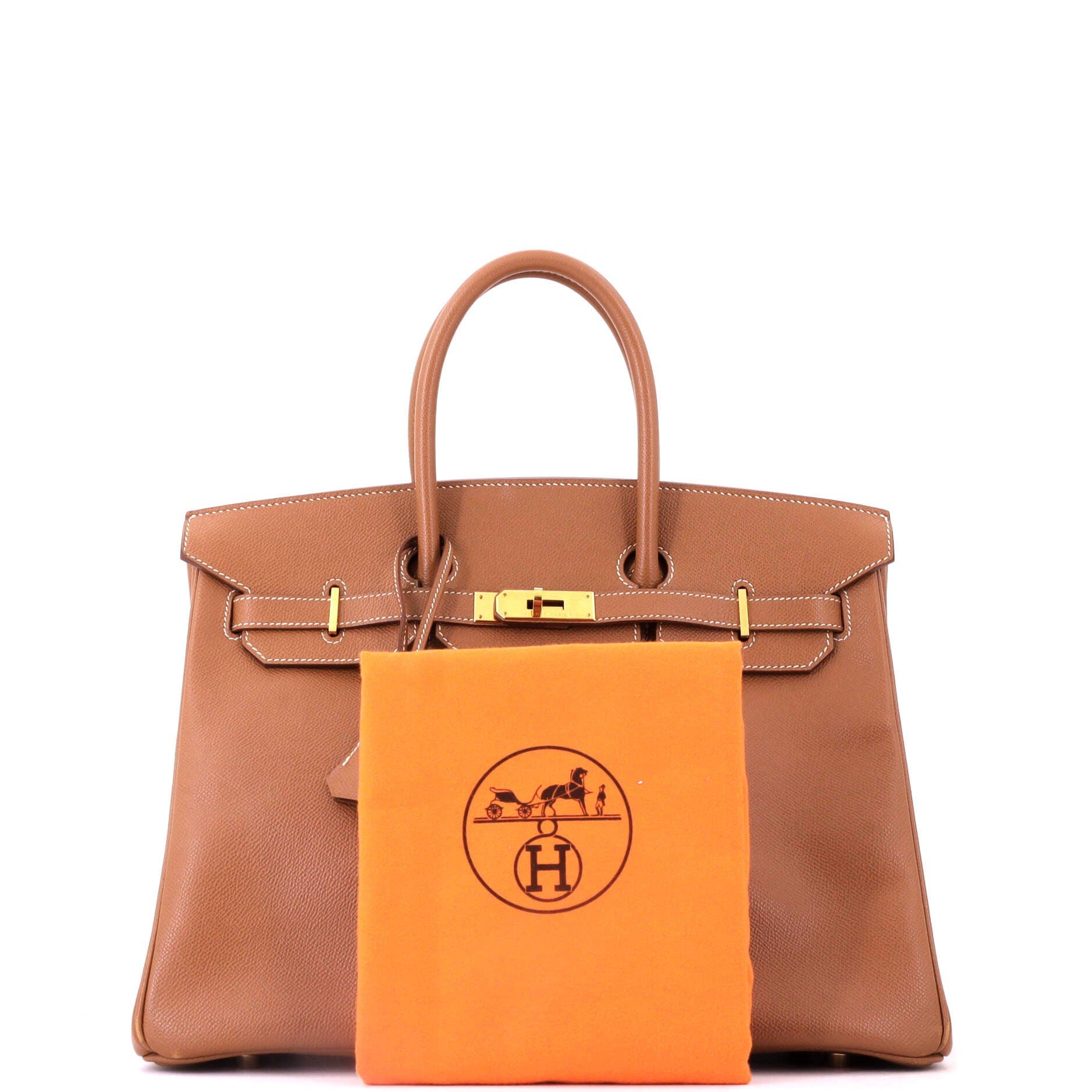 Birkin Handbag Brown Courchevel with Gold Hardware 35, Alternate, color, Metallic Gold