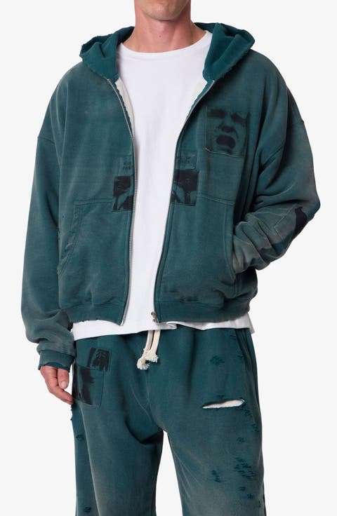 Terror Thermal Lined Graphic Full Zip Hoodie