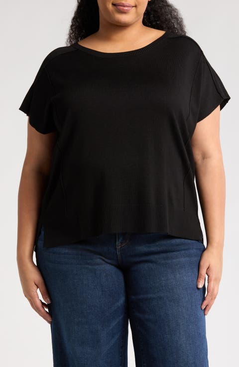 Exposed Seam Sweater (Plus)