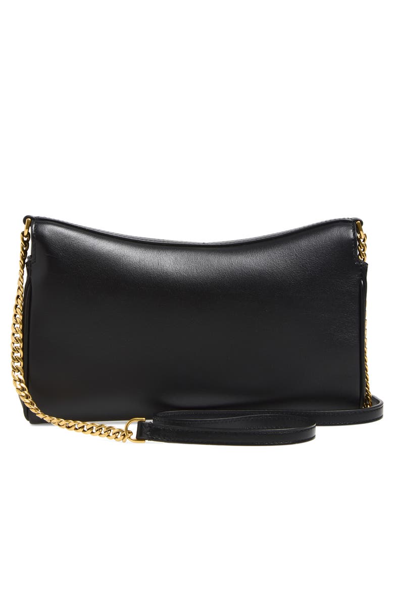 Balenciaga Rodeo Leather Wallet on a Chain, Alternate, color, 1000 Black