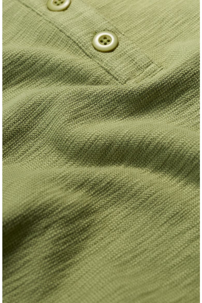Last Boat Organic Cotton Half Placket Sweatshirt, Alternate, color, MOSS