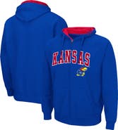 COLOSSEUM Men's Colosseum Royal Kansas Jayhawks Arch & Logo 3.0 Full-Zip Hoodie