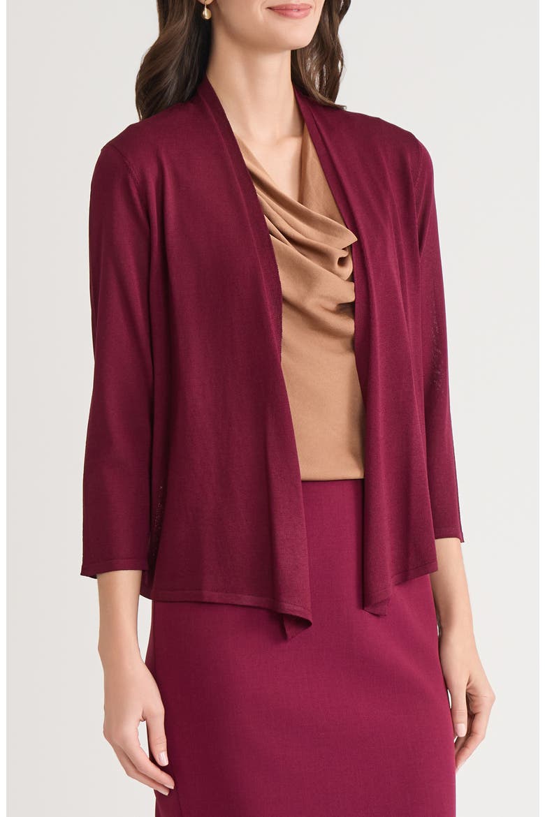 Open Front Cardigan, Alternate, color, SHIRAZ