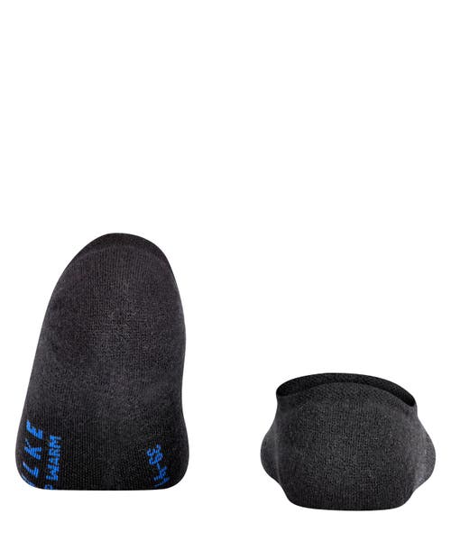 Falke Keep Warm Wool No Show Socks In Black