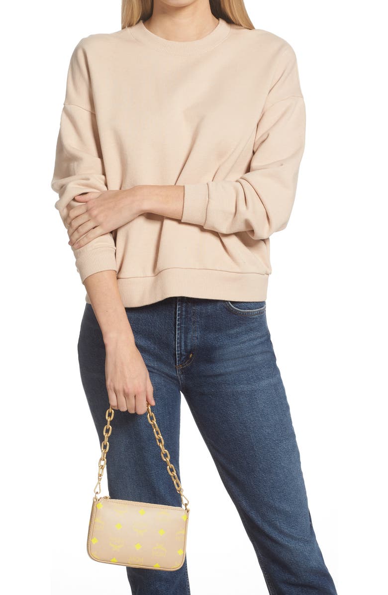 MCM Mini Color Splash Logo Shoulder Bag, Alternate, color,