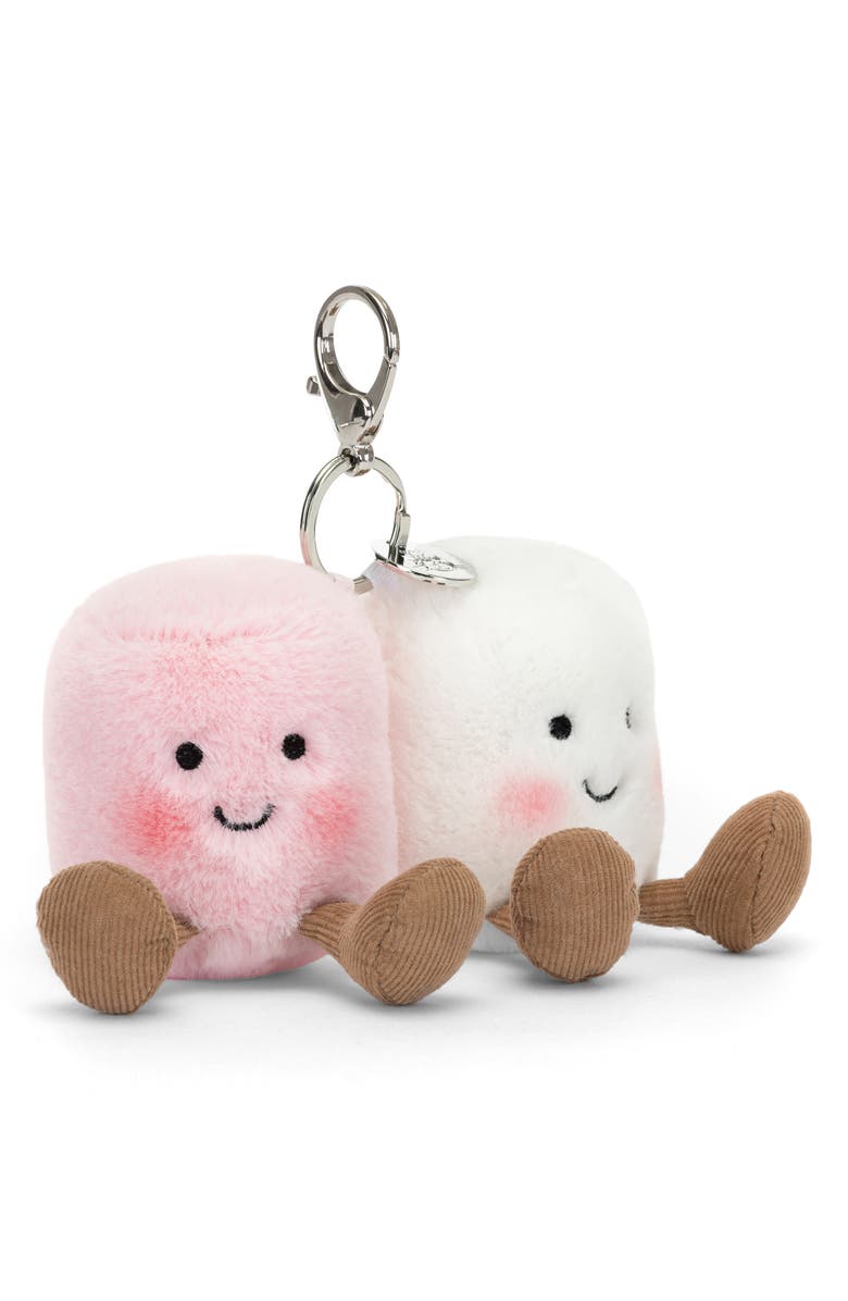 Jellycat Amuseable Pair Of Marshmallows Bag Charm, Main, color, 