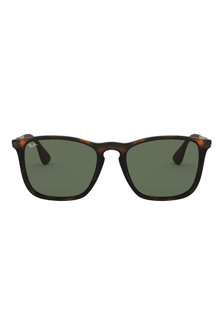 Chris 54mm Gradient Square Sunglasses, Main, color, LITE HAVANA