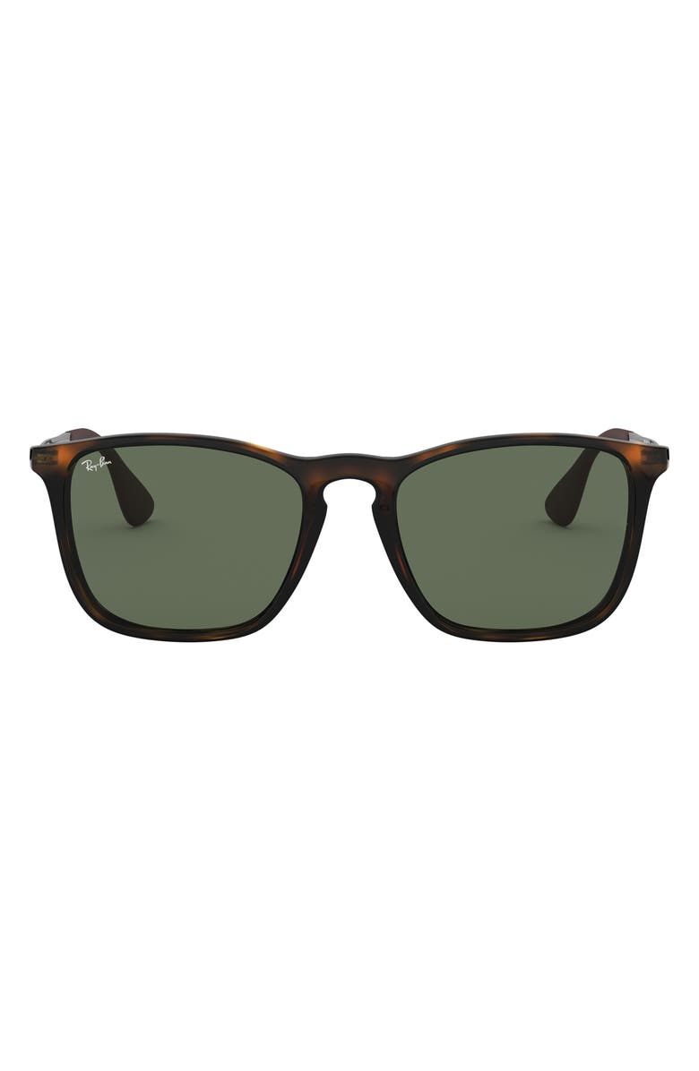 Ray-Ban Chris 54mm Gradient Square Sunglasses, Main, color, Lite Havana