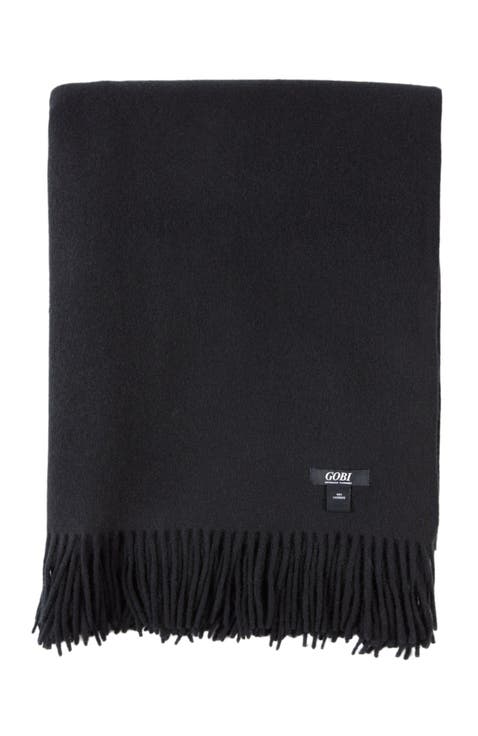 Large Blanket With Fringe