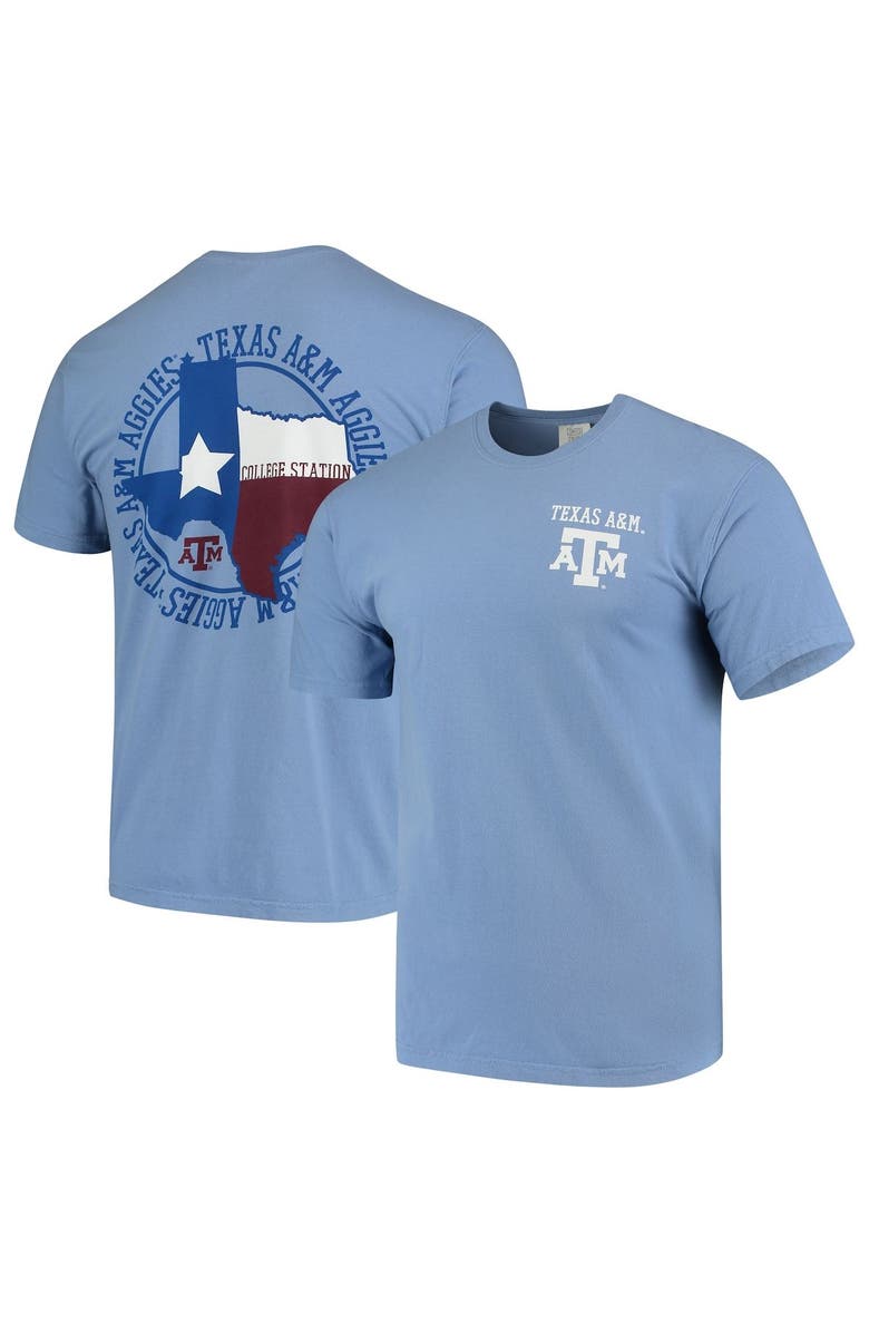 IMAGE ONE Men's Blue Texas A&M Aggies Flag Local Comfort Color T-Shirt, Main, color, 