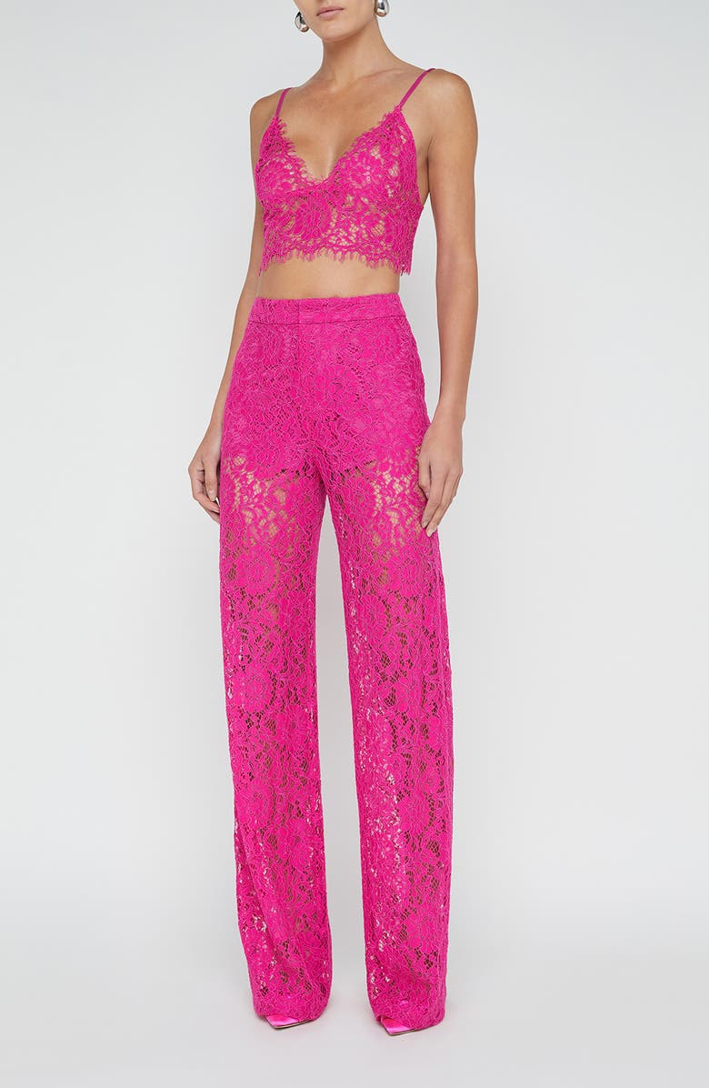 L'AGENCE Aislin Lace Bralette Top, Alternate, color, 