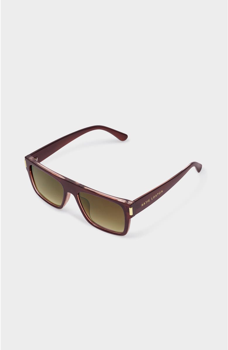 Katie Loxton Aspen Sunglasses, Alternate, color, Dark Cherry
