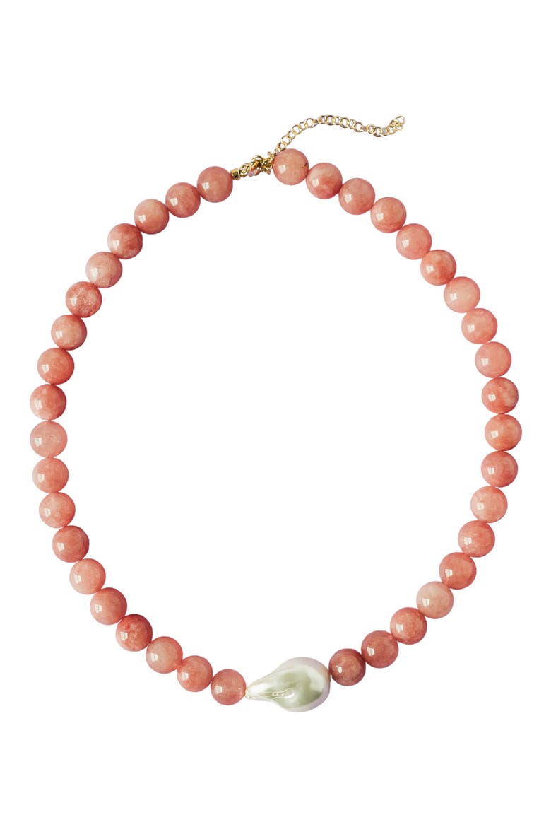 Natalie Necklace, Main, color, PINK
