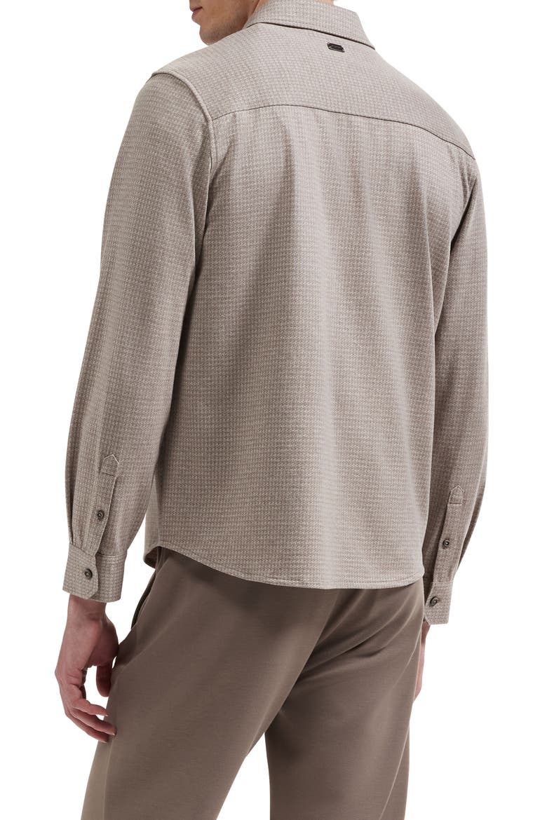 LS BUTTON DOWN KNIT SHIRT, Alternate, color, WALNUT