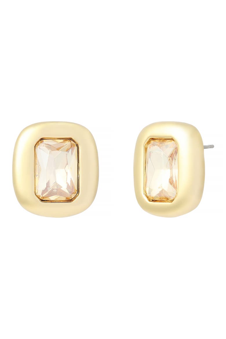 Ophelia Stone Stud Earrings, Main, color, CRYSTAL