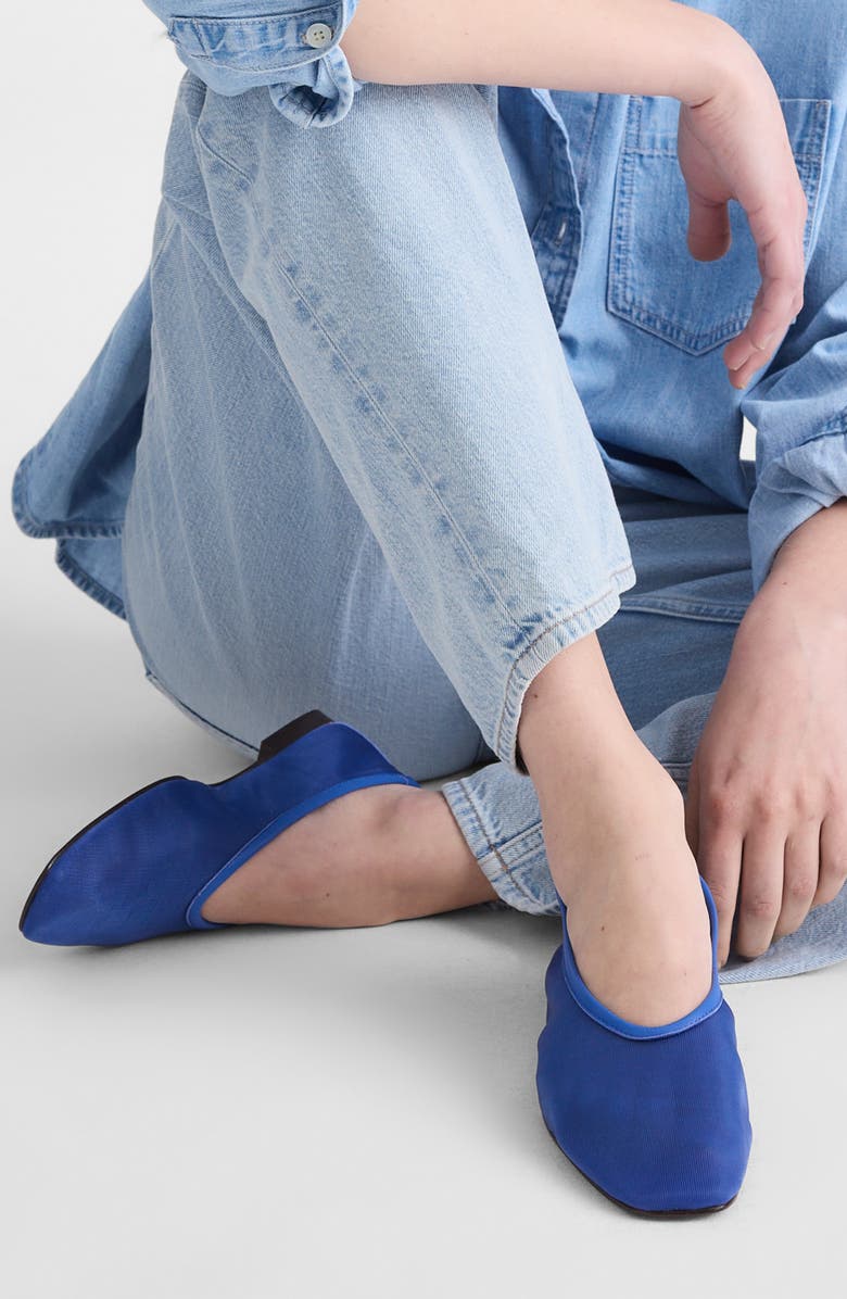 Madewell The Mylie Mesh Ballet Flat, Alternate, color, Retro Blue
