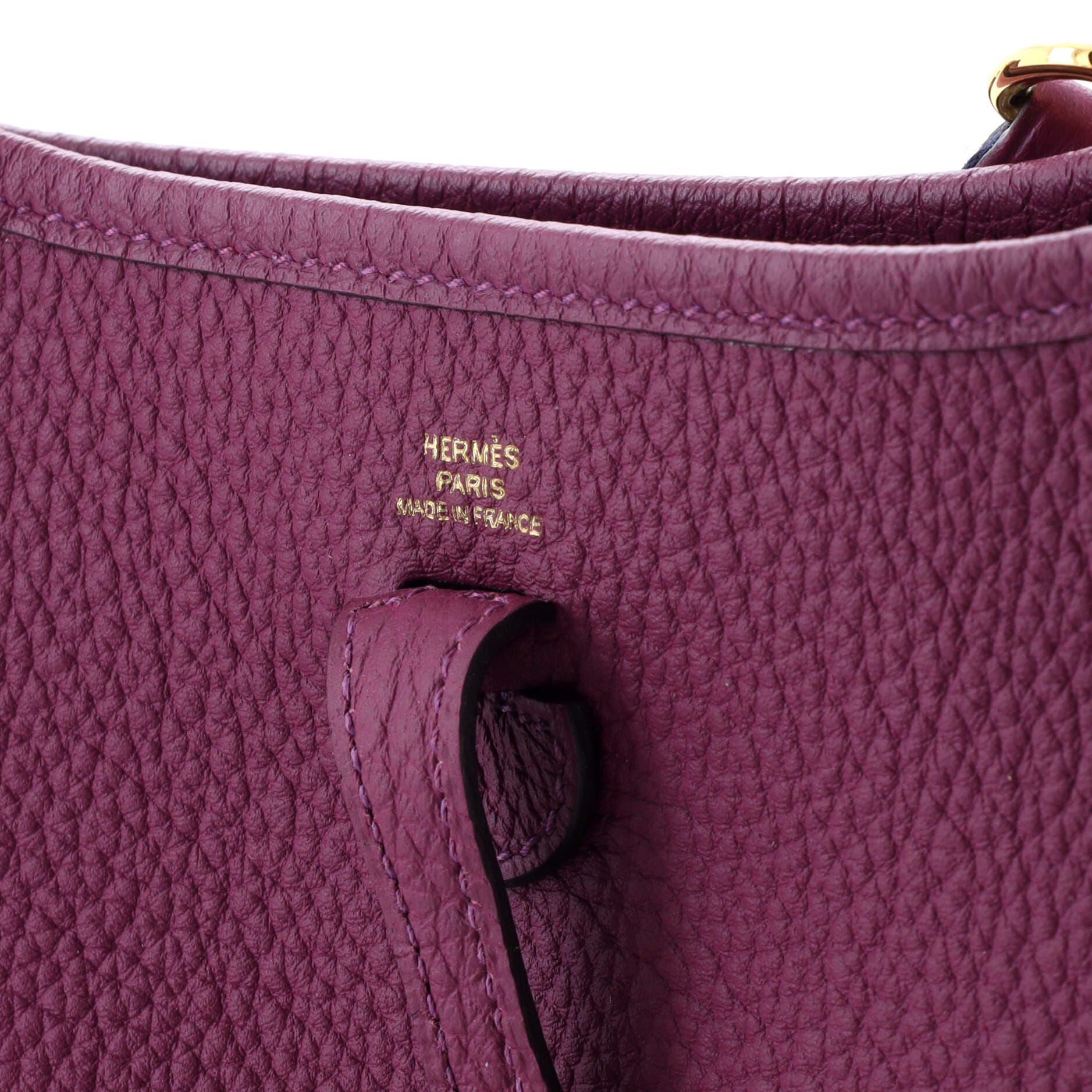 Pre-Owned Hermes Evelyne Bag Gen III Clemence TPM, Alternate, color, Anemone