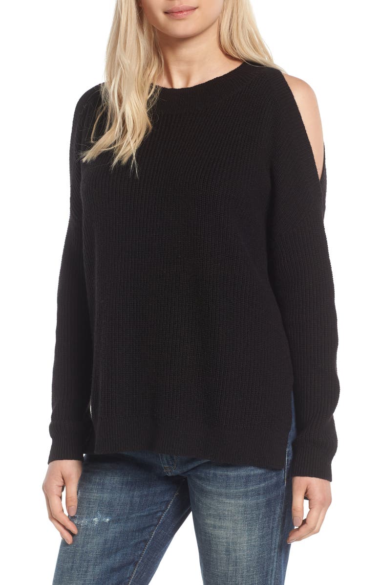 BP. Cold Shoulder Tunic Sweater, Main, color, 