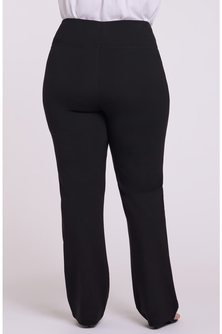 Sculpt-Her™ Pull-On Straight Leg Ponte Pants, Alternate, color, BLACK