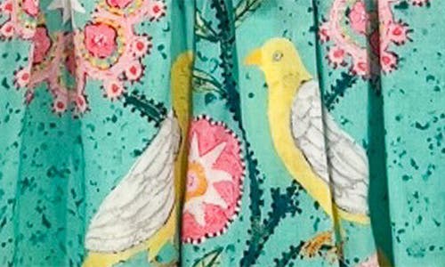 Alicia Bell Julie Print Cotton & Silk Cover-up Minidress