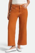 Brixton Margo Textured Cotton Crop Straight Leg Pants