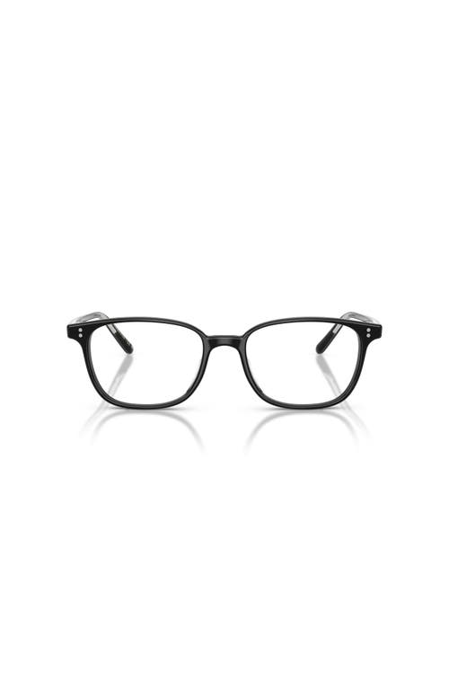 Oliver Peoples 53mm Square Optical Glasses In Black