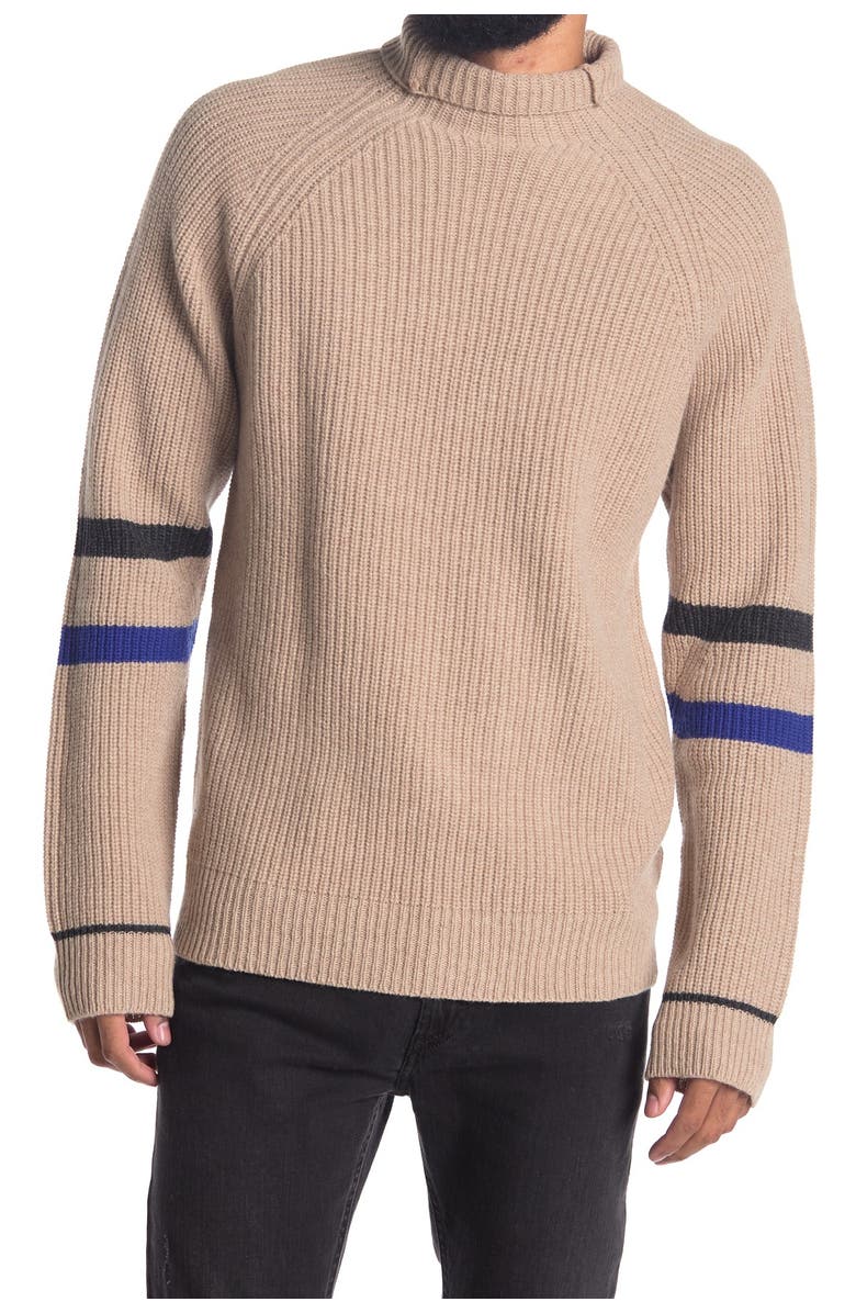 Zadig & Voltaire Noe Funnel Neck Wool Blend Sweater, Main, color, 