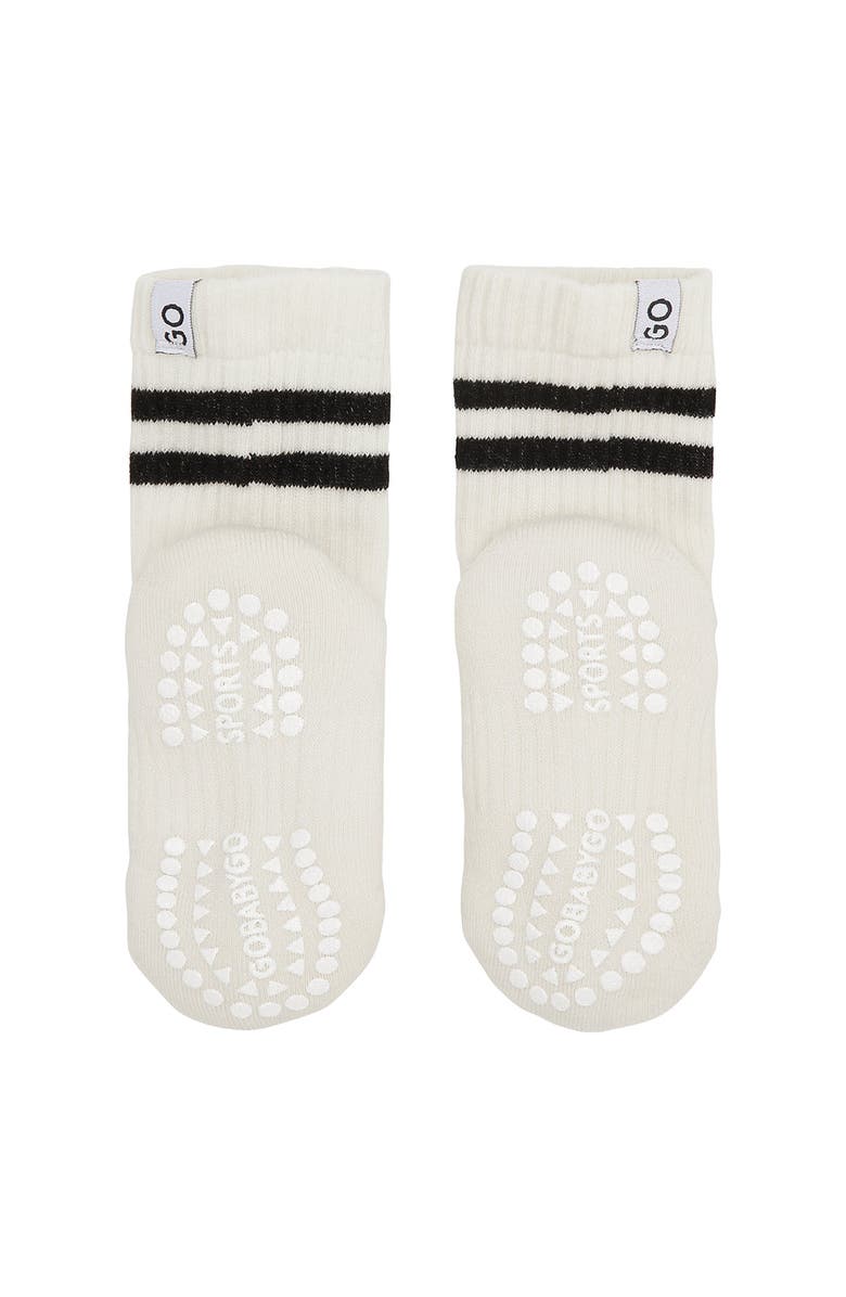 Go Baby Go Non-Slip Sports Socks - Organic Cotton, Alternate, color, 