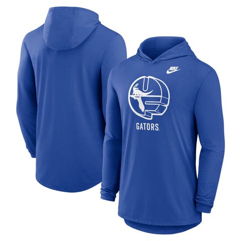 Men's Nike Royal Florida Gators Legacy Tri-Blend Dri-FIT Long Sleeve Hoodie T-Shirt