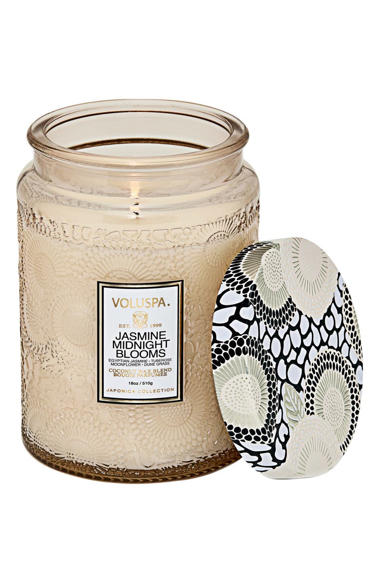 Voluspa Jasmine Midnight Blooms Large Jar Candle, Alternate, color, Jasmine Midnight Blooms
